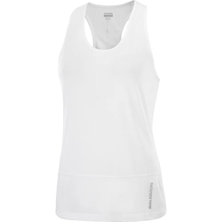 Tank Top Salomon Cross Run Mujer Blancos | MX PNLT196